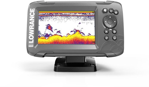 Lowrance HOOK2-5X Fishfinder/ GPS, SPLITSHOT 2in1 sonar met Broadb. - DownScan Imaging™